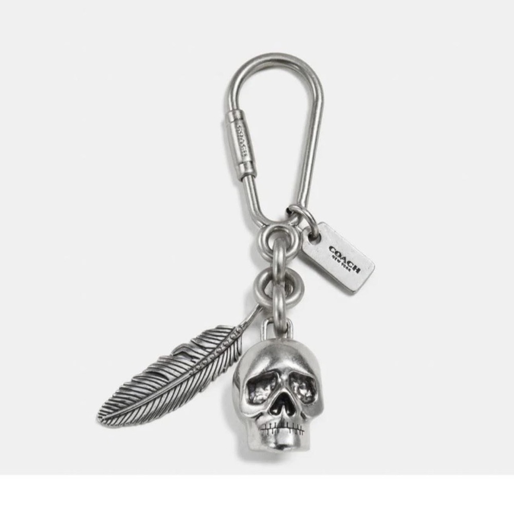 Coach Silver Skull Keychain (ISO)